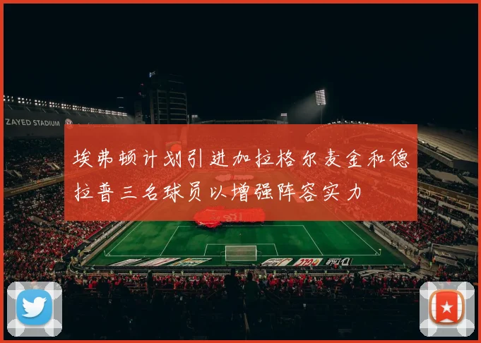 埃弗顿计划引进加拉格尔麦金和德拉普三名球员以增强阵容实力